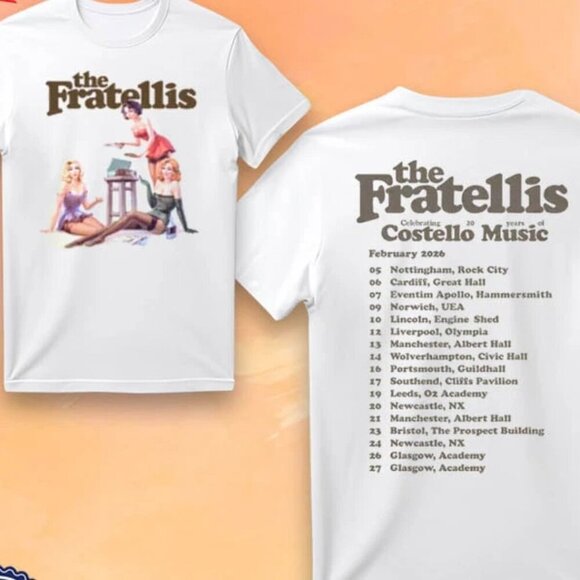 Kristi M Tops - The Fratellis Costello Music 2026 Tour Unisex T-Shirt 165